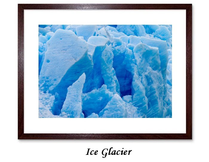 Ice GlacierFramed Print